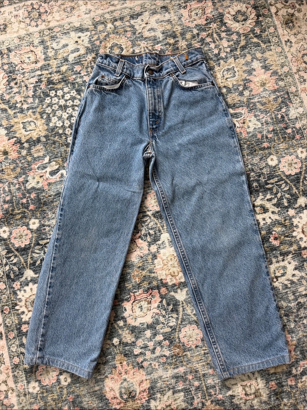 VINTAGE 550 Levi’s Kids Straight-Leg Jeans in Light/Medium Blue Wash